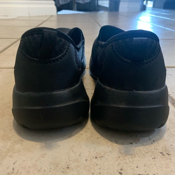 Womens Black Slip-On Wide Fit Shoes – Memory Foam Comfort, Size 10W - Picture 7 of 9